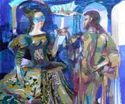 &ldquo;Дует&rdquo;, папір, монотипія, 2000